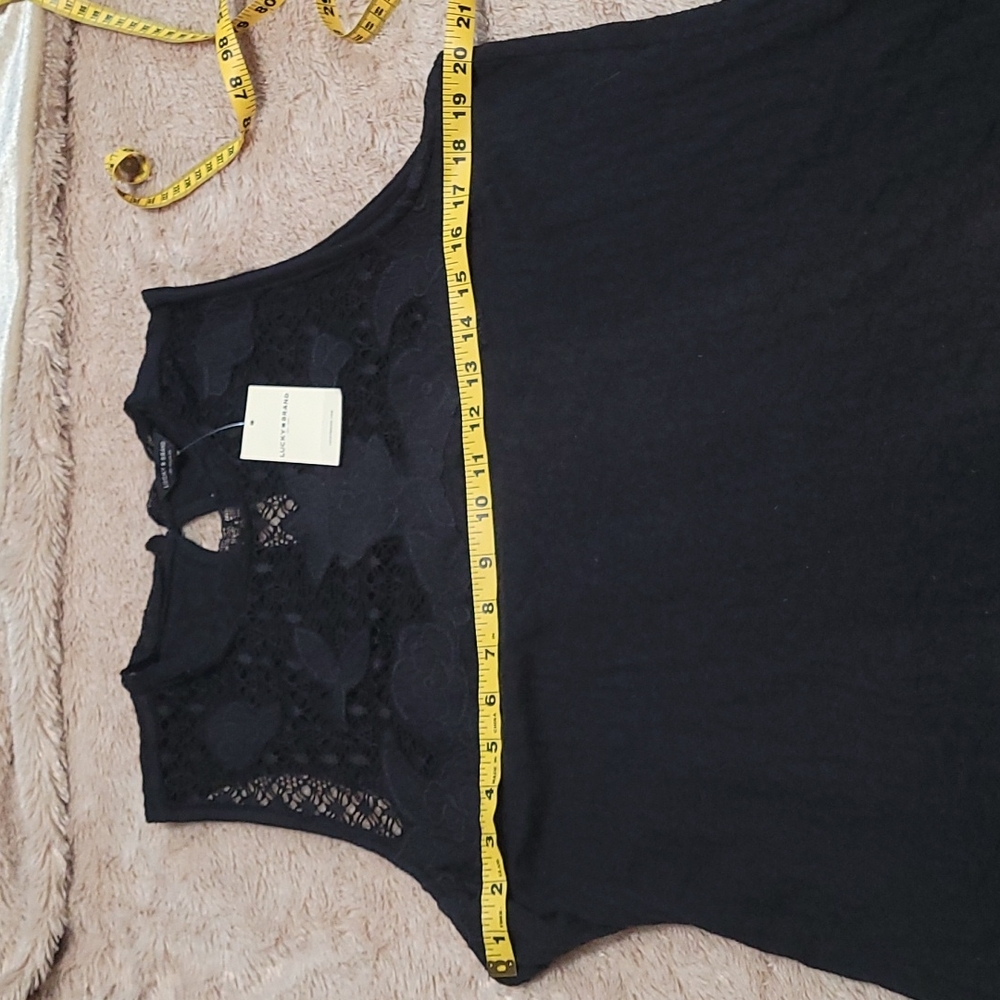 Lucky Brand black lace top - Picture 9 of 12